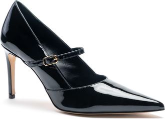 Bruno Magli Prima Pointed Toe Mary Jane Pump in Black Patent at Nordstrom, Size 10.5