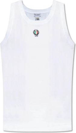 Dolce & Gabbana Mouwloos T-shirt - Heren - Tops zonder mouwen - Wit - XL - Tops