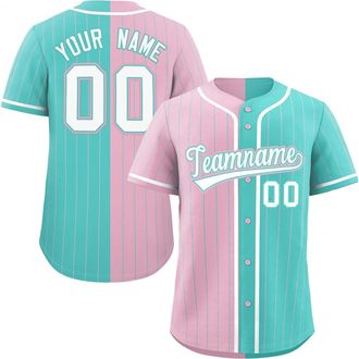 Generic Baseball Jersey Custom Breathable Sports T-Shirts Personalised Namen Number Team Name Logo Training Jerseys Customise Quick Dry Baseball Uniform Activ