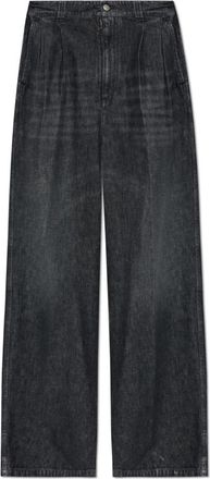 Maison Margiela Wide-leg Jeans - Heren - Loose Fit Jeans - Zwart - XL - Katoen - Jeans