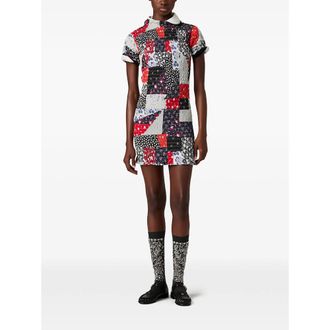 Miu Miu Patchwork Poplin Mini-dress