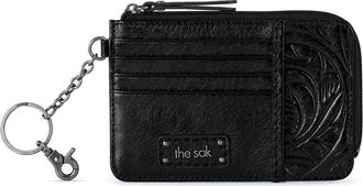The Sak Gen Card Wallet in Black Leaf Emboss at Nordstrom Rack