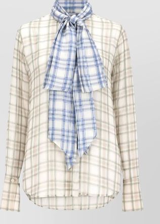 Acne Studios silk bow shirt