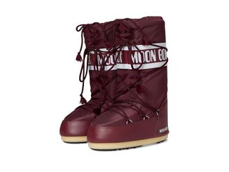Moon Boot Icon Nylon Womens Cold Weather Boots Burgundy : 42/44 (US Womens 10-11.5) B - Medium, Synthetic