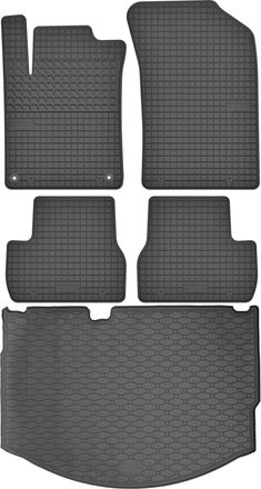 OEM Juego De Alfombrillas De Goma Para Coche Y Maletero Para Citro&euml;n C3 Ii Hatchback (2010-2016)