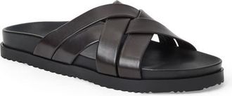 Bruno Magli Bandino Slide Sandal in Dark Brown Calf at Nordstrom, Size 11.5