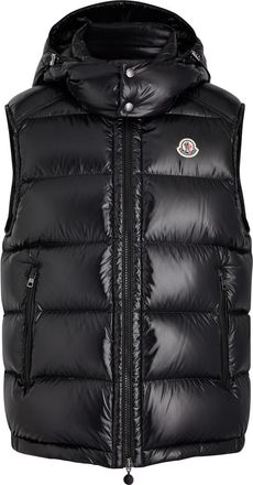 Moncler Bormes Quilted Shell Gilet - Black - 4 (UK42 /xl)
