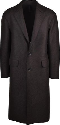 Harris Wharf London Brown Virgin Wool Coat