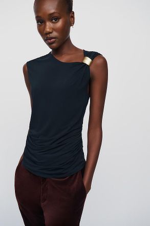 Sanctuary Revelry Asymmetrical Hardware Tank Top