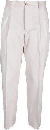 Truenyc Cotton Stretch Trousers - White