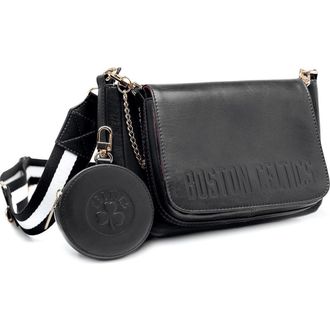 Lusso Boston Celtics Rianna Multi Pouchette Bag in Black at Nordstrom
