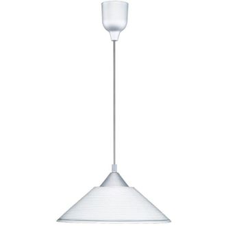 Trio Diego Suspensi&oacute;n Cristal Rayado Blanco &Oslash;30 Cm 1xe27 Trio Iluminaci&oacute;n