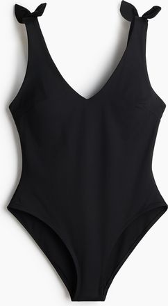 H&M Badeanzug mit wattierten Cups - Schwarz