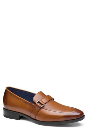 Johnston & Murphy Gibbons Embossed Bit Loafer in Tan Full Grain at Nordstrom, Size 10.5