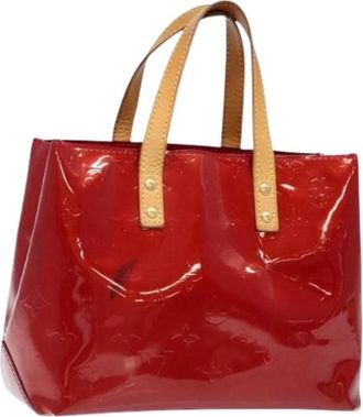 Louis Vuitton Pre-owned Patent Leather Handtas - Dames - Vintage Shopper - Rood - ONE Size - Leer - Vintage