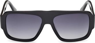 GCDS Occhiali da sole - unisex - Zonnebrillen - Zwart - 56 MM - Accessoires