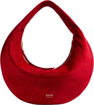 Khaite Red Olivia Mini Suede Bag