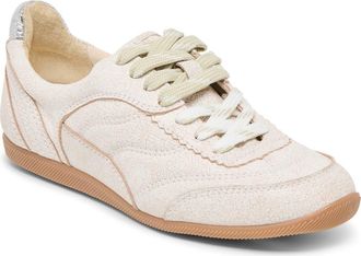Dolce Vita Laini Sneaker in Off Whitecrackled Leather at Nordstrom, Size 10.5