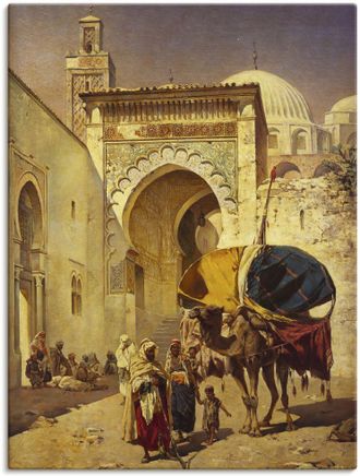 Artland Wandbild »Eine arabische Strassenszene.« Gebäude 1 Stk. tlg. als Leinwandbild, Poster, Wandaufkleber in verschied. Grössen