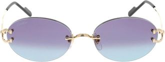 Cartier Accessoires, unisex, Geel, ONE Size, Zonnebrillen