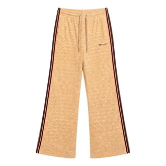 Carlo Colucci Pantaloni della tuta in velluto con motivo a scacchi - - Trousers - Uomo - Beige - S