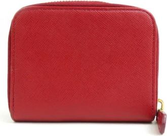 Prada Pre-owned Wallets, female, Red, Size: ONE SIZE Pre-owned Vintage Wallet