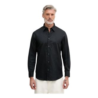 A|X Armani Exchange Lange Mouwen Shirt - Heren - Casual Overhemden - Zwart - L - Katoen - Overhemden