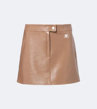 Courr&egrave;ges Courr&egrave;ges Reedition vinyl miniskirt