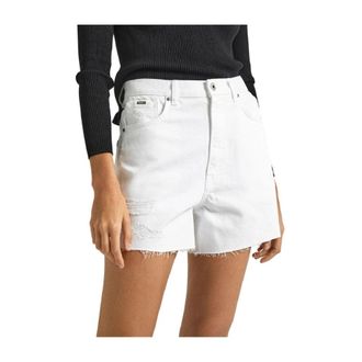 Pepe Jeans London A-Line Shorts voor Vrouwen - Dames - Bermuda - Wit - W24 - Korte Broeken