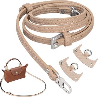 Generic Bag Strap,PU Leather Replacement | Adjustable Strap for Purse with 2 Buckles - for Women Shoulder Small Handbag