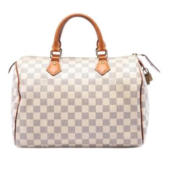 Louis Vuitton Pre-owned Speedy 30 - Dames - Vintage Handtas - Wit - ONE Size - Leer - Vintage