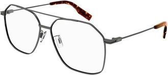 Alexander McQueen Optical Frame - unisex - Brillen - Grijs - 57 MM - Accessoires