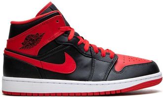 Nike Jordan Air Jordan 1 Mid Alternate Bred sneakers - unisex - Leather - 11.5 - Black