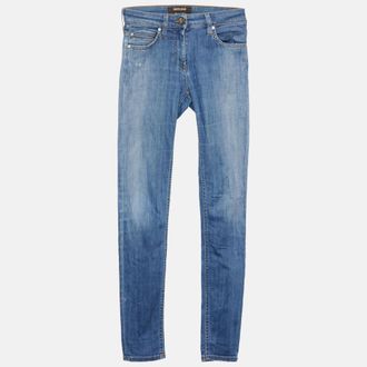 Roberto Cavalli Navy Blue Denim Skinny Jeans S Waist