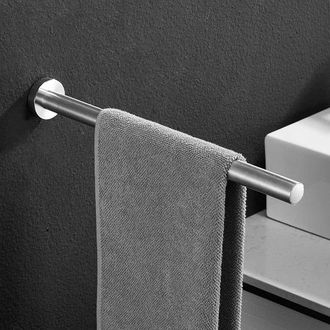 No Brand Toallero - Acero Inoxidable - Montaje En Pared - 40 Cm - Cromo Cepillado