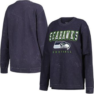 G-III 4Her by Carl Banks Womens G-III 4Her by Carl Banks College Navy Seattle Seahawks Comfy Cord Pullover Sweatshirt at Nordstrom, Size X-Large