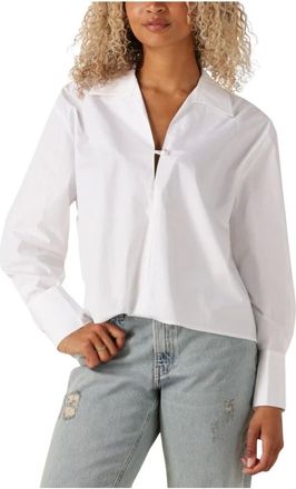 Ibana Overhemden, Dames, Wit, XS, Wol, Witte Baily Blouse voor Dames