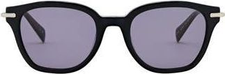 AllSaints Valensi 50mm Square Sunglasses in Gloss Black at Nordstrom Rack
