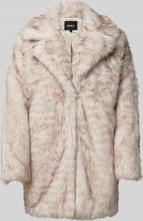 Only Boxy Fit Webpelzjacke mit Fly-Away-Kragen Modell DAWN LIFE in Ecru, Gr&ouml;&szlig;e L