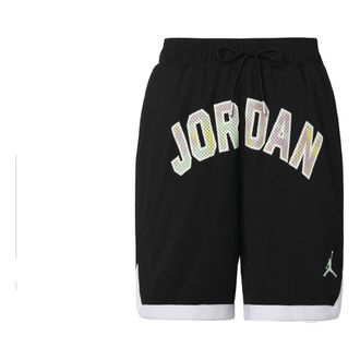 Nike Jordan Air Jordan Alphabet Logo Breathable Sports Shorts Black DM1415-010