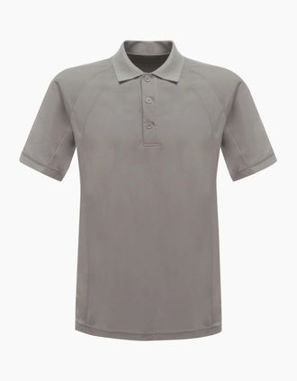 Regatta Mens Regatta Hardwear Mens Coolweave Short Sleeve Polo Shirt - Silver/Multi - Size: 38
