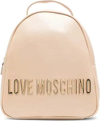 Love Moschino Zaino con logo - Toni neutri