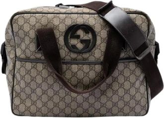 Gucci Pre-owned Weekend Bags, female, Beige, Size: ONE SIZE Pre-owned Business Bag