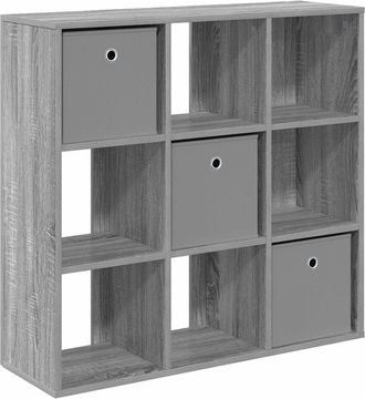 vidaXL Aparador Gris Sonoma 88,5 X 29 X 84,5 Cm Vidaxl