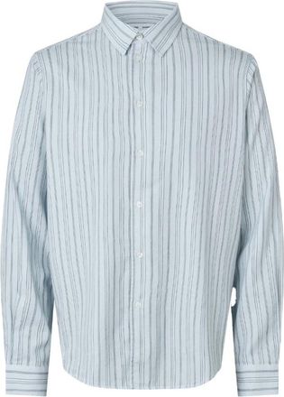Sams&oslash;e & Sams&oslash;e Heren, Overhemden, Blauw, Maat: M