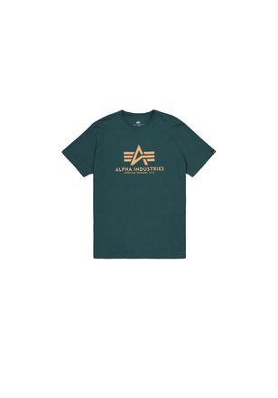 Alpha Industries T-Shirt ALPHA INDUSTRIES Basic T-Shirt BL, Herren, Gr. L, gr&uuml;n (force gr&uuml;n), Obermaterial: 100% Baumwolle, Shirts T-Shirt