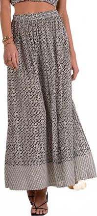 Elan Hazel Maxi Skirt In Grey