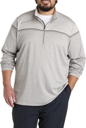 Vineyard Vines Big & Tall Sankaty Stripe 1/4-Zip Pullover in Ultimate Gray at Nordstrom, Size 5X Big