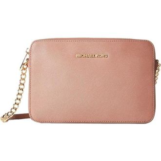 Michael Kors Jet Set Large Saffiano Leather Crossbody Bag
