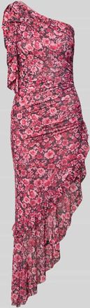 Lipsy Cocktailkleid in asymmetrischem Look in Pink, Gr&ouml;&szlig;e 34